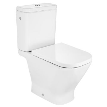 Vas WC pe pardoseala Roca The Gap Rimless 37x65 cm evacuare orizontala sau verticala