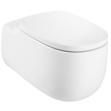 Vas WC suspendat Roca Beyond Rimless 39x58 cm evacuare orizontala