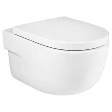 Vas WC suspendat Roca Meridian Rimless 36x56 cm evacuare orizontala