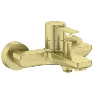 Roca Targa Baterie cada dus monocomanda, auriu mat (brushed brass)