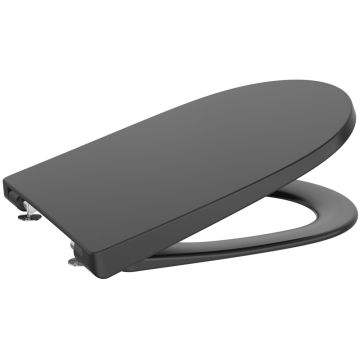 Roca Ona Capac WC soft close, negru mat