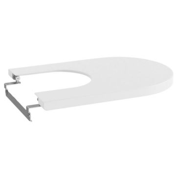 Roca Inspira Round Capac bideu soft close, alb mat