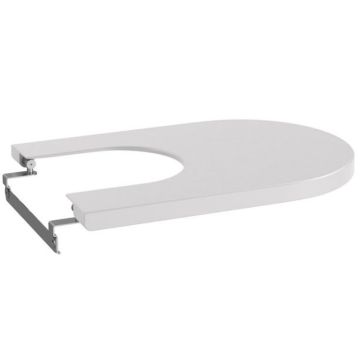 Roca Inspira Round Capac bideu soft close, alb (pearl)
