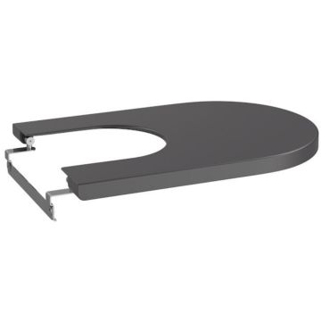 Roca Inspira Round Capac bideu soft close, antracit (onyx)