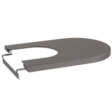 Roca Inspira Round Capac bideu soft close, maro (coffee)