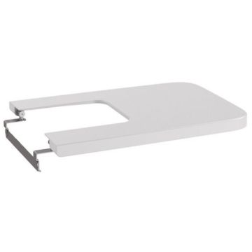 Roca Inspira Square Capac bideu soft close, alb (pearl)