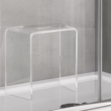Scaun dus asimetric Glass, transparent