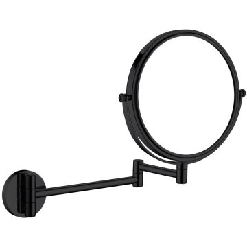 Deante Round Oglinda cosmetica de perete Ø20 cm, negru