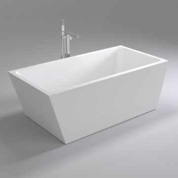 Cada freestanding dreptunghiulara Belform Ceres acril 160x80 cm, alb