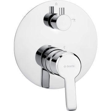 Deante Arnika Baterie dus monocomanda cu divertor, montaj incastrat, crom
