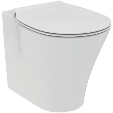 Vas WC pe pardoseala Ideal Standard Connect Air AquaBlade 36x54 cm evacuare orizontala sau verticala, lipit de perete