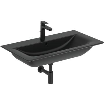 Chiuveta baie suspendata, negru mat Ideal Standard Connect Air Vanity 64x46 cm