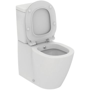 Vas WC cu bideu pe pardoseala Ideal Standard Connect 36x66 cm evacuare orizontala sau verticala