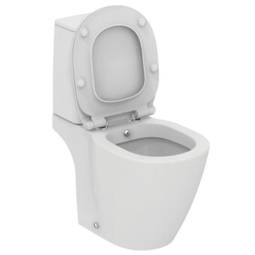 Vas WC cu bideu pe pardoseala Ideal Standard Connect 36x66 cm evacuare orizontala