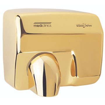 Mediclinics Saniflow E88 Uscator de maini automat, auriu lucios (placat cu aur)