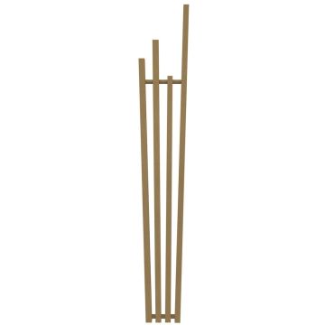 Radox Fan Calorifer (radiator) decorativ 285xH1800 mm, auriu mat