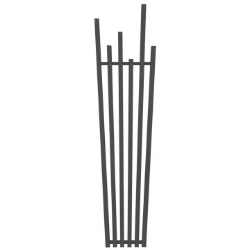 Radox Fan Calorifer (radiator) decorativ 451xH1800 mm, negru texturat