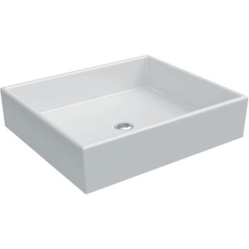 Lavoar baie pe blat Ideal Standard Strada 50x42 cm, fara preaplin si fara gaura, spate glazurat