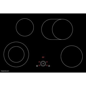 Kuppersbusch Comfort+ KE 8330.0 SR Plita vitroceramica 80x52 cm, negru