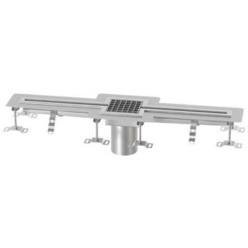 Rigola din inox Kessel Ferrofix, tip fanta pentru industria alimentara, lungime 4M