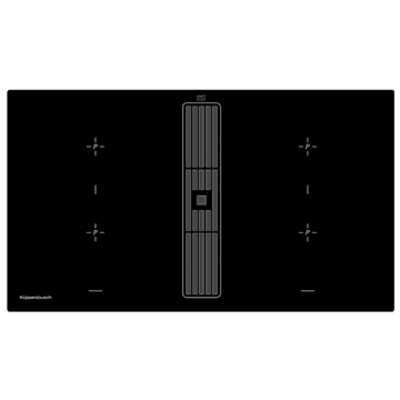 Kuppersbusch Profession+ KMI 9850.0 SR Plita inductie cu hota downdraft 90x52 cm, negru