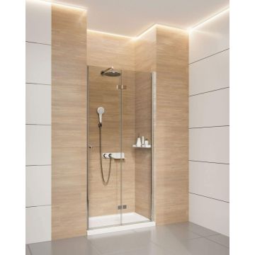 Usa dus plianta Deante Kerria Plus 100xH200 cm, montaj in nisa, profil crom
