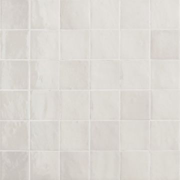 Faianta baie / bucatarie alba 10x10 cm, Marazzi Zellige Lux Gesso