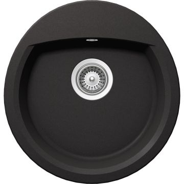 Schock Manhattan R-100 Chiuveta bucatarie granit Cristalite 47x49 cm, negru (nero)