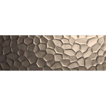 Decor interior maro 40x120 cm, Marazzi Essenziale Struttura Deco 3D Metal