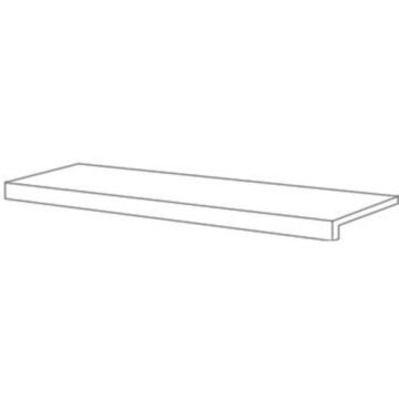Treapta gresie exterior alba 15x60 cm, Marazzi Mystone Ardesia Bianco Strutturato