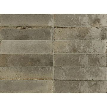 Gresie exterior / interior portelanata gri 6x24 cm, Marazzi Lume Greige Lux