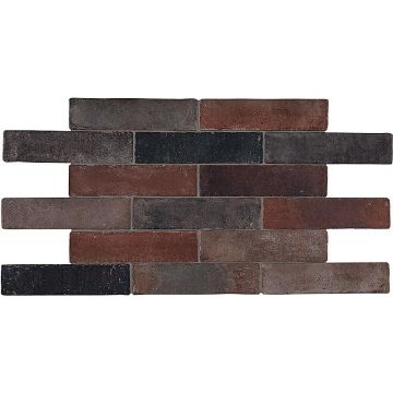 Gresie exterior / interior maro 28x7 cm, Marazzi Terramix Nero