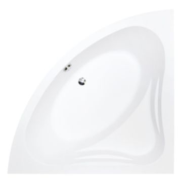 Cada baie pe colt semirotunda Besco Mia acril 130x130 cm