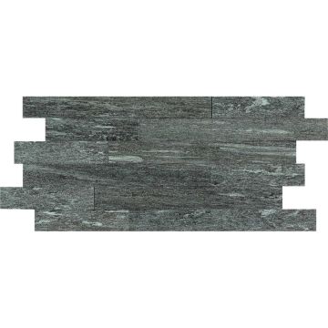 Mozaic 30x60 cm, Marazzi Pietra di Vals Antracite 3D