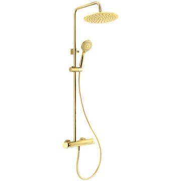 Coloana dus cu baterie fara termostat Deante Arnika Gold, auriu