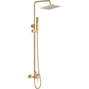 Coloana dus cu baterie fara termostat Laveo Pola, auriu