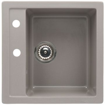CasaBlanca Quadro Chiuveta bucatarie granit 48x48 cm, gri
