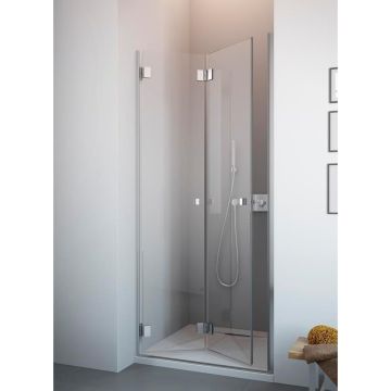 Usa dus plianta Radaway Carena DWB 90xH195 cm, montaj in nisa, sticla transparenta