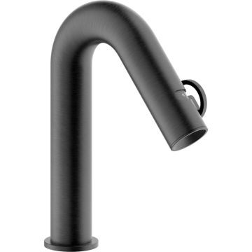 Baterie lavoar Nobili Sole, fara ventil, antracit (graphite brushed PVD)