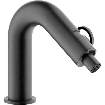Nobili Sole Baterie bideu monocomanda fara ventil, antracit (graphite brushed PVD)