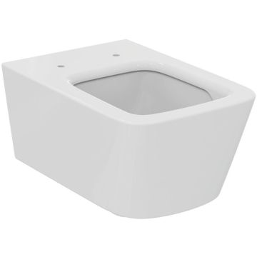Vas WC suspendat Ideal Standard Blend Cube AquaBlade 37x55 cm evacuare orizontala, alb