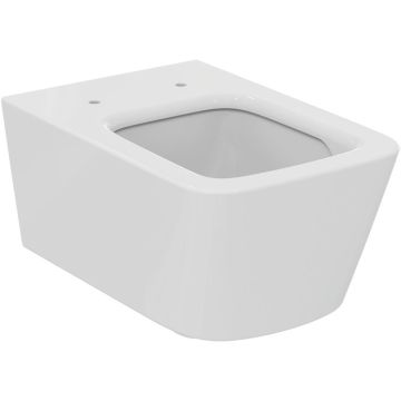 Vas WC suspendat Ideal Standard Blend Cube AquaBlade 37x55 cm evacuare orizontala, alb mat