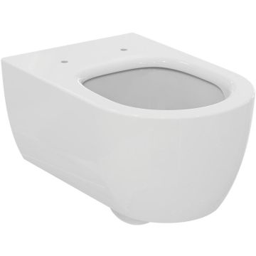 Vas WC suspendat Ideal Standard Blend Curve AquaBlade 36x54 cm evacuare orizontala, alb mat