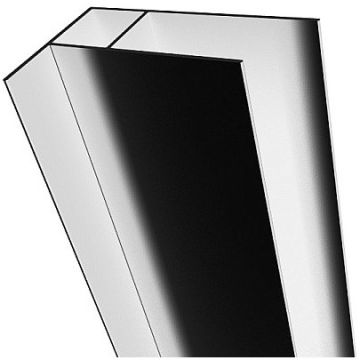 Radaway Premium Plus Profil U de extensie + 4 cm, pentru montaj si partea fixa, crom