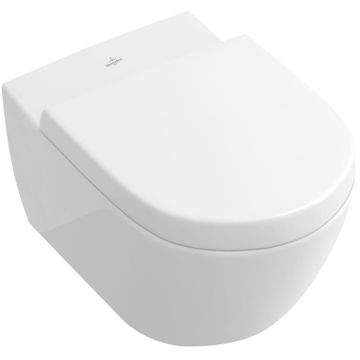 Vas WC suspendat Villeroy & Boch Subway 2.0 37x56 cm evacuare orizontala, sistem spalare DirectFlush