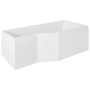 Cada baie pe colt poligonala asimetrica Besco Integra acril 150x75 cm