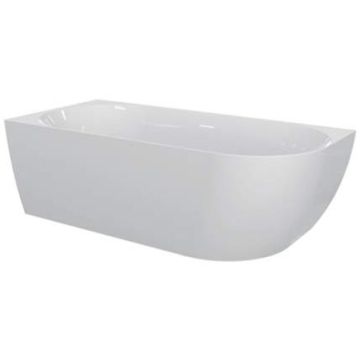 Cada freestanding Florida Balu Slim acril 165x80 cm, montaj langa perete, varianta stanga