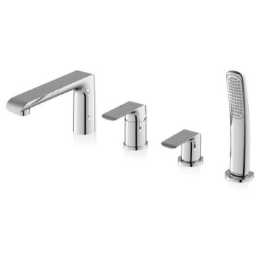 Ravak Flat Baterie cada dus cu set dus, montaj pe cada