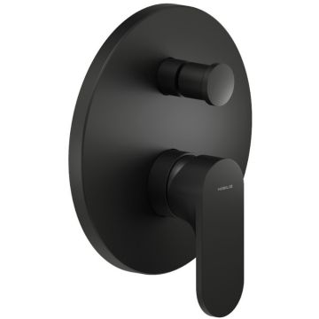 Nobili Yoyo Baterie dus monocomanda cu 2 iesiri, montaj incastrat, negru mat