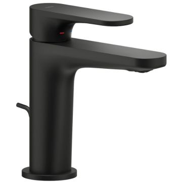 Baterie lavoar neagra mat Nobili Yoyo, cu ventil pop-up